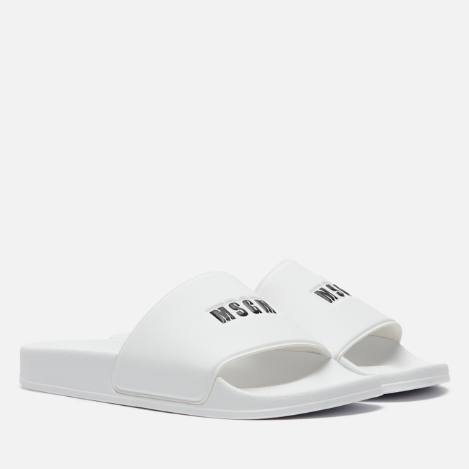 Женские сланцы MSGM Micrologo Slide, цвет белый