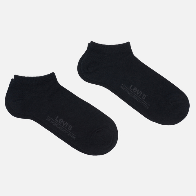 Комплект носков Levi's, цвет чёрный, размер 39-42 37157-0198 2-Pack Low Cut - фото 1