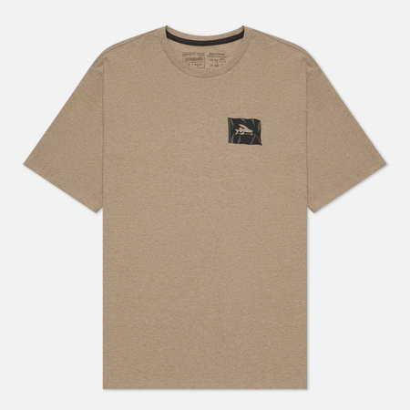 Мужская футболка Patagonia Fly The Flag Responsibili-Tee, цвет бежевый, размер XL