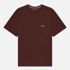 Мужская футболка Patagonia P-6 Logo Chest Pocket Responsibili-Tee Dark Ruby