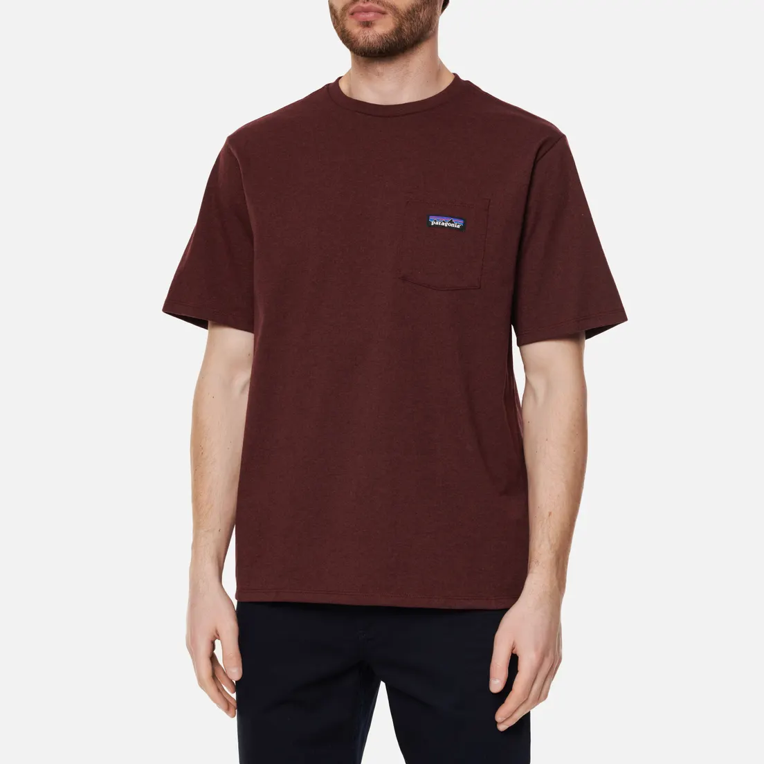 Patagonia Мужская футболка P-6 Logo Chest Pocket Responsibili-Tee