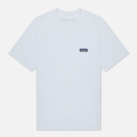 Мужская футболка Patagonia P-6 Logo Chest Pocket Responsibili-Tee, цвет белый, размер XXL