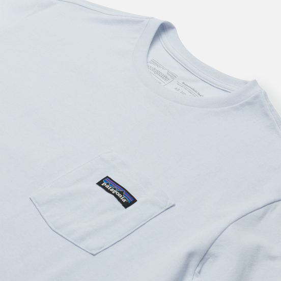 Мужская футболка Patagonia P-6 Logo Chest Pocket Responsibili-Tee White