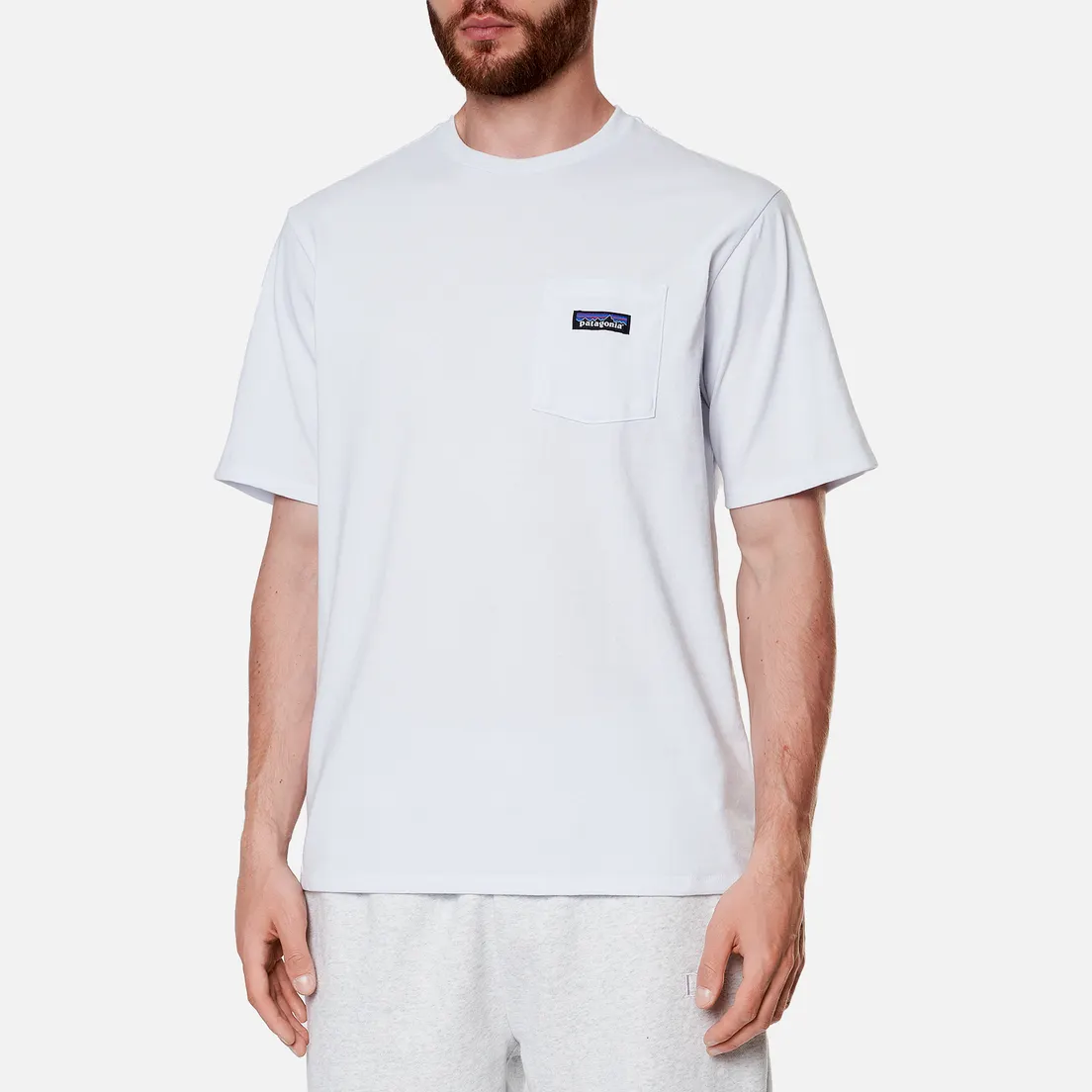 Patagonia Мужская футболка P-6 Logo Chest Pocket Responsibili-Tee