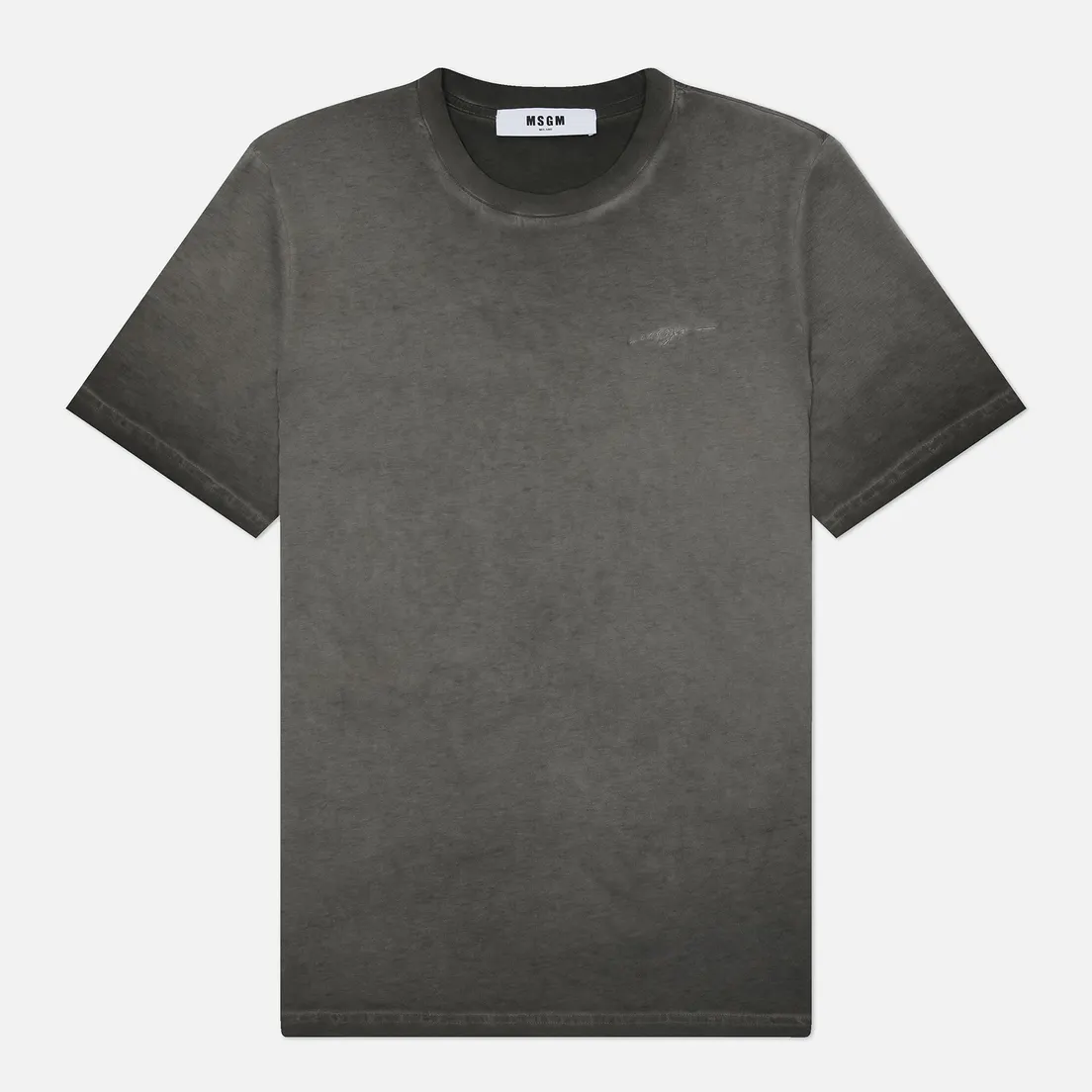 MSGM Мужская футболка Signature Tonal Embroidery