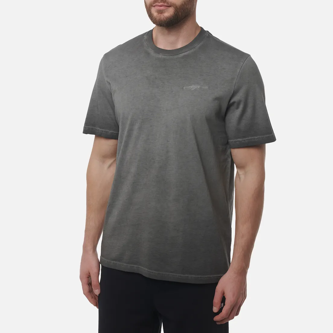 MSGM Мужская футболка Signature Tonal Embroidery