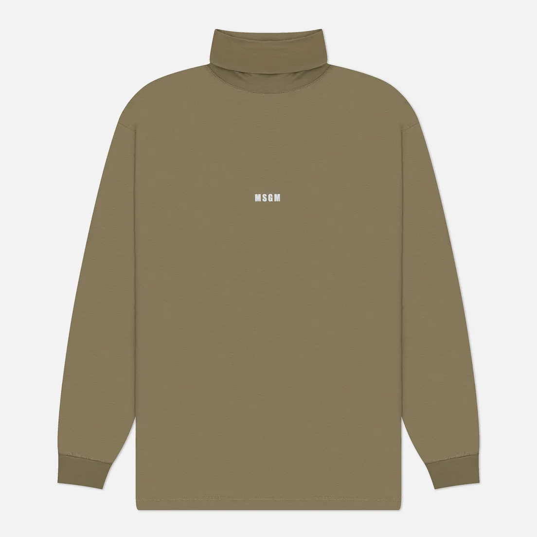 MSGM Мужской лонгслив Micrologo Print Turtle Neck