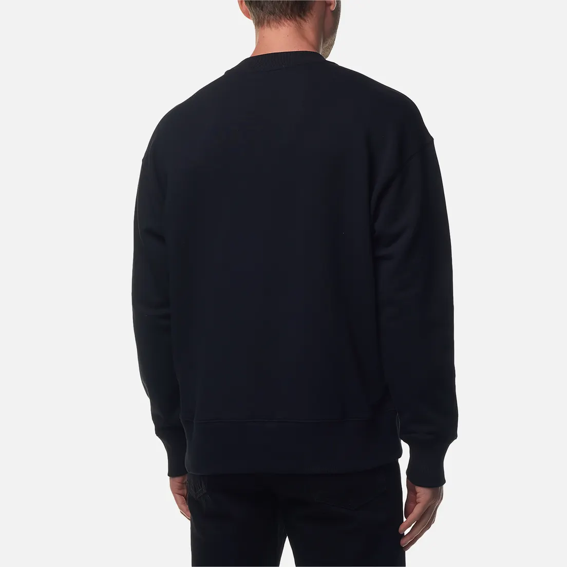 MSGM Мужская толстовка Collar Brush Stroke Logo Print