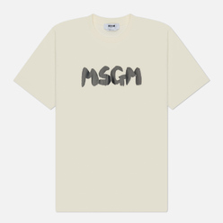 MSGM Мужская футболка New Brush Sroke Logo