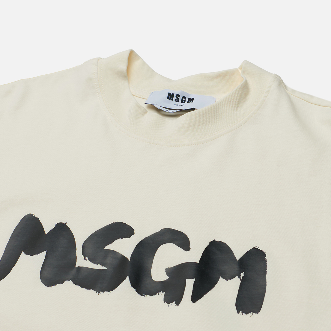 MSGM Мужская футболка New Brush Sroke Logo