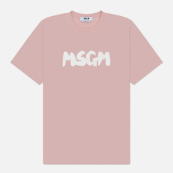 MSGM Мужская футболка New Brush Sroke Logo