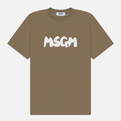 MSGM Мужская футболка New Brush Sroke Logo