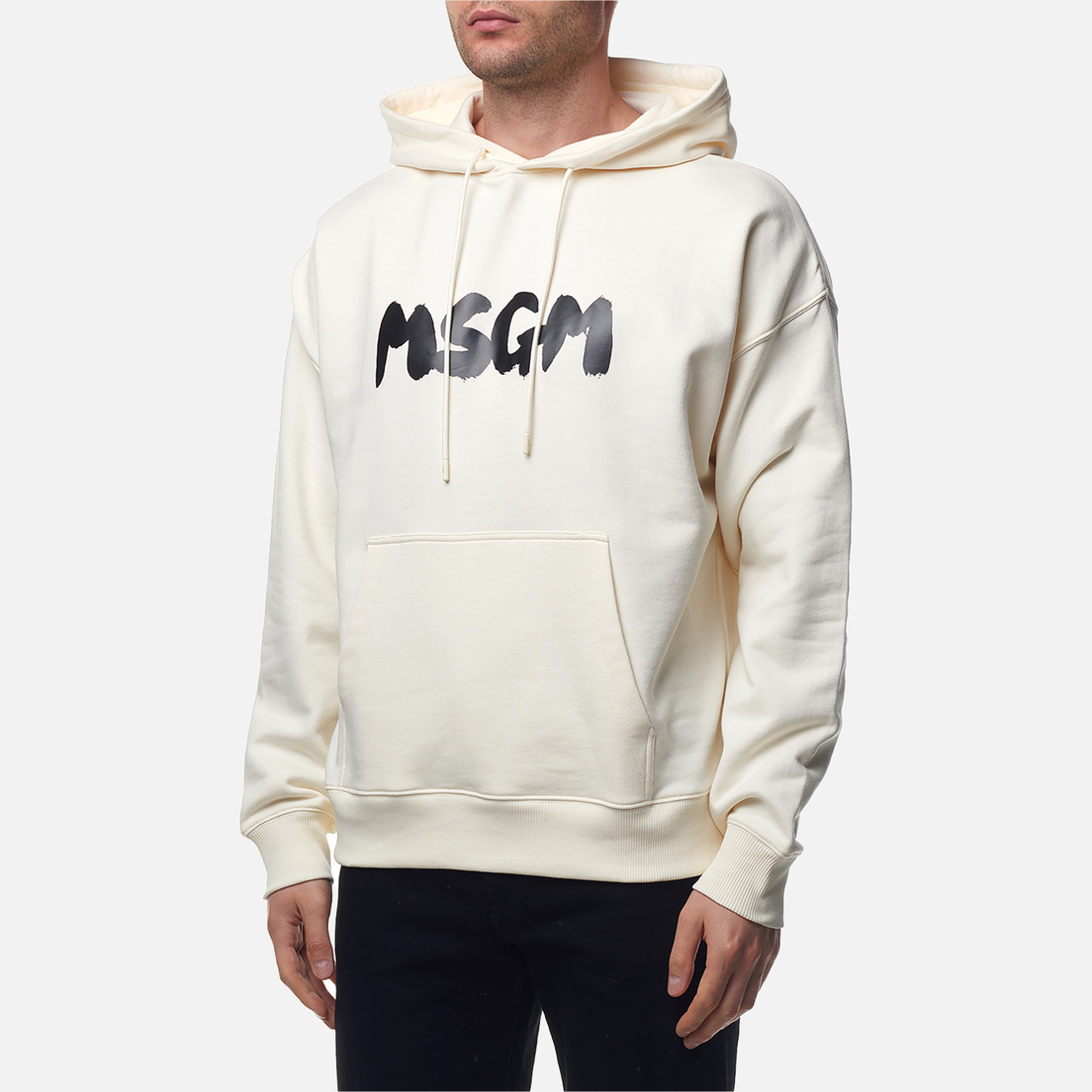 MSGM Мужская толстовка New Brush Stroke Logo Hoodie