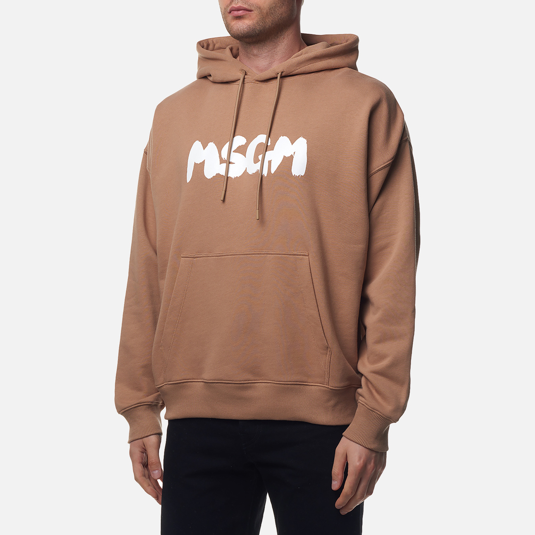 MSGM Мужская толстовка New Brush Stroke Logo Hoodie