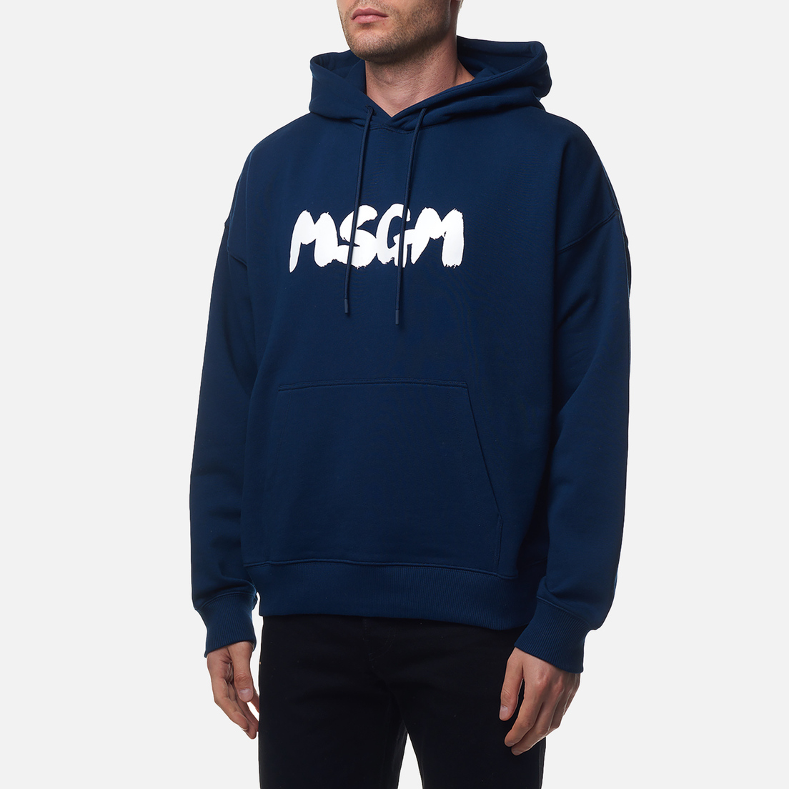 MSGM Мужская толстовка New Brush Stroke Logo Hoodie