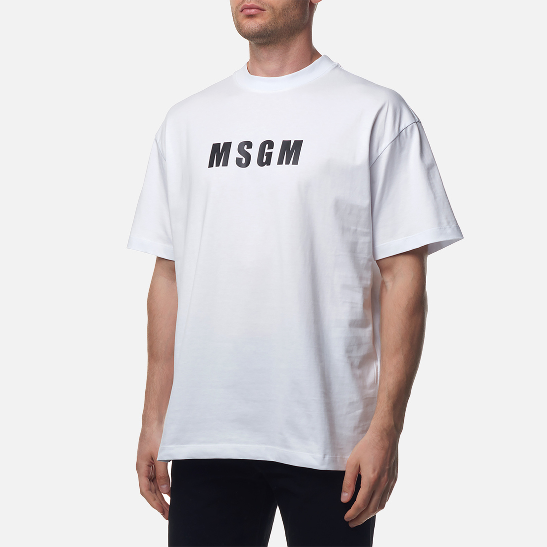 MSGM Мужская футболка Macrologo Print