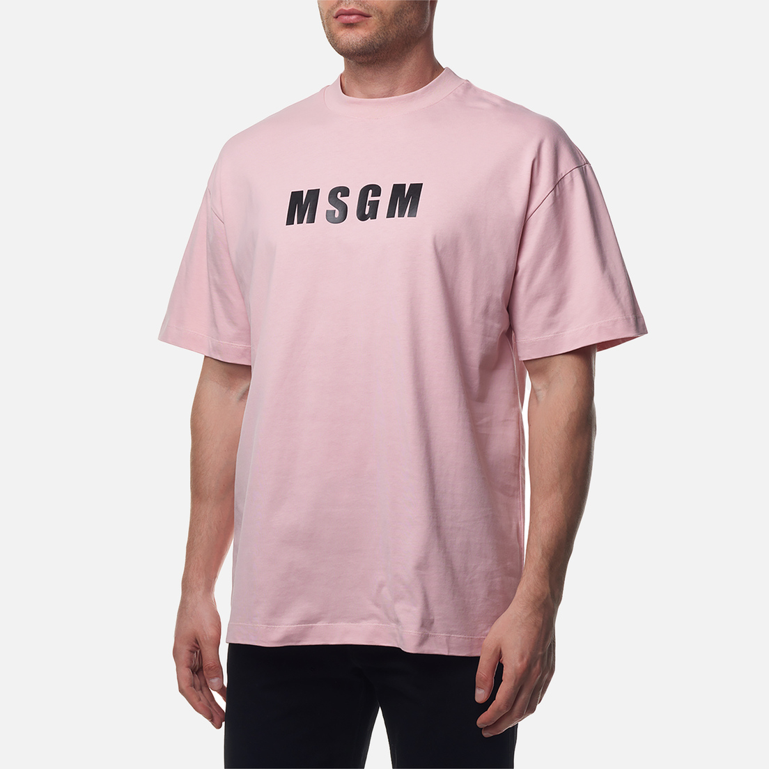 MSGM Мужская футболка Macrologo Print