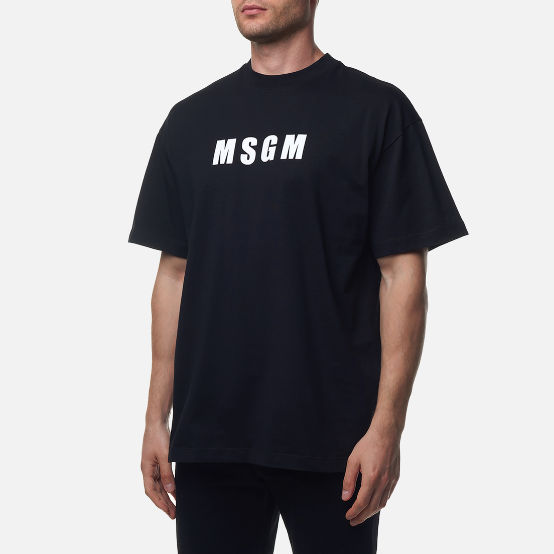 MSGM Мужская футболка Macrologo Print