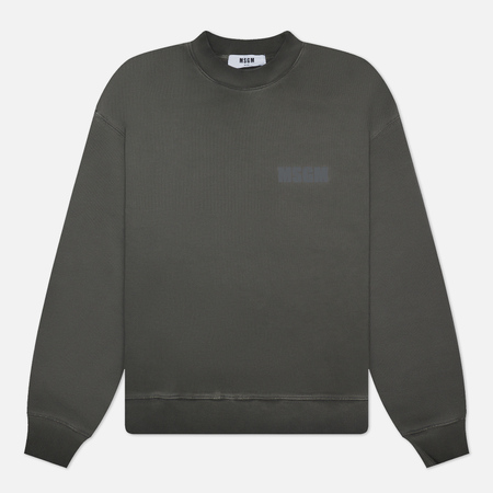 Мужская толстовка MSGM Never Look Back Reflective Print, цвет серый, размер L