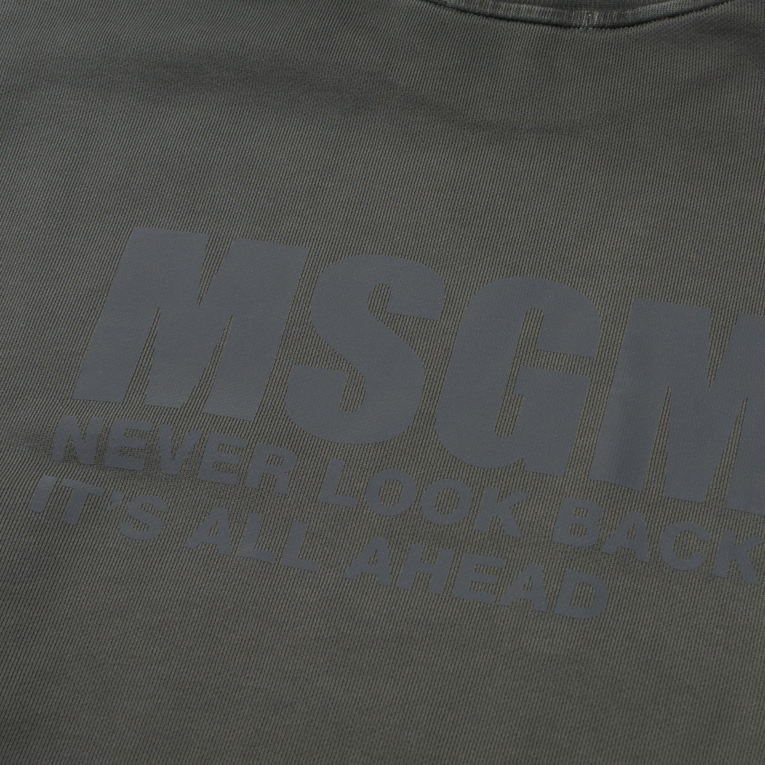 MSGM Мужская толстовка Never Look Back Reflective Print