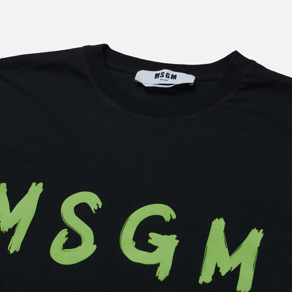 MSGM Мужской лонгслив Brush Sroke Logo Print