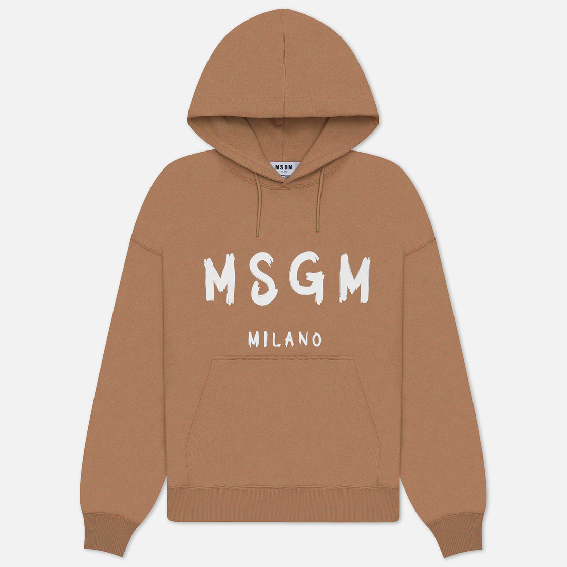 MSGM Мужская толстовка Brush Sroke Logo Print Hoodie