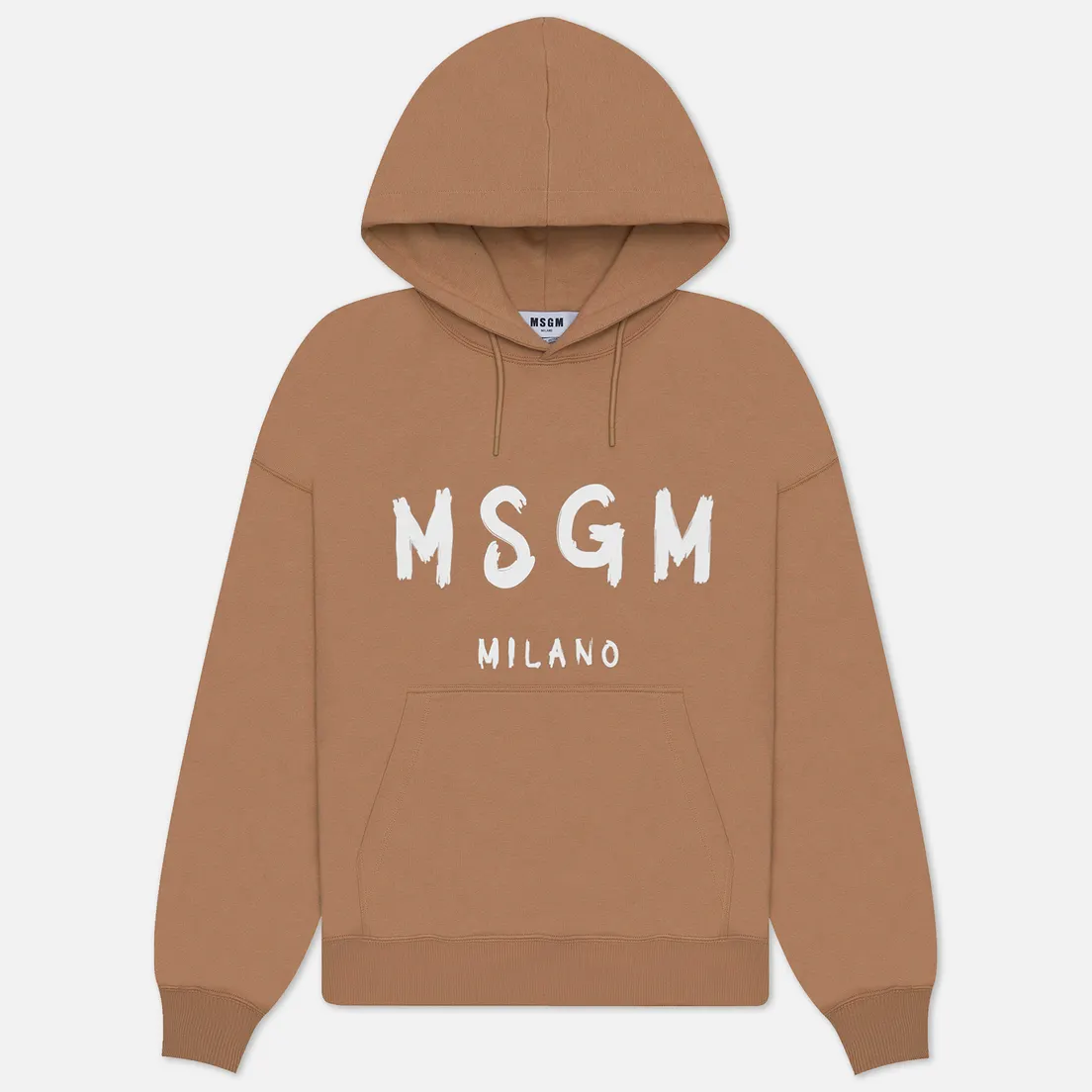 MSGM Мужская толстовка Brush Sroke Logo Print Hoodie