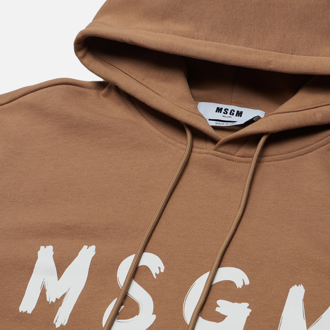 MSGM Мужская толстовка Brush Sroke Logo Print Hoodie