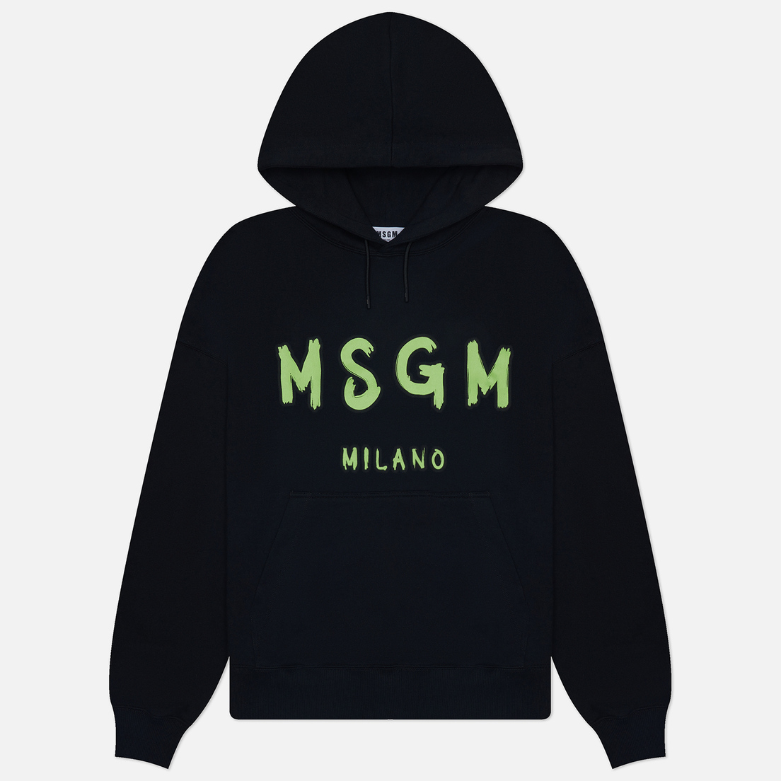 MSGM Мужская толстовка Brush Sroke Logo Print Hoodie