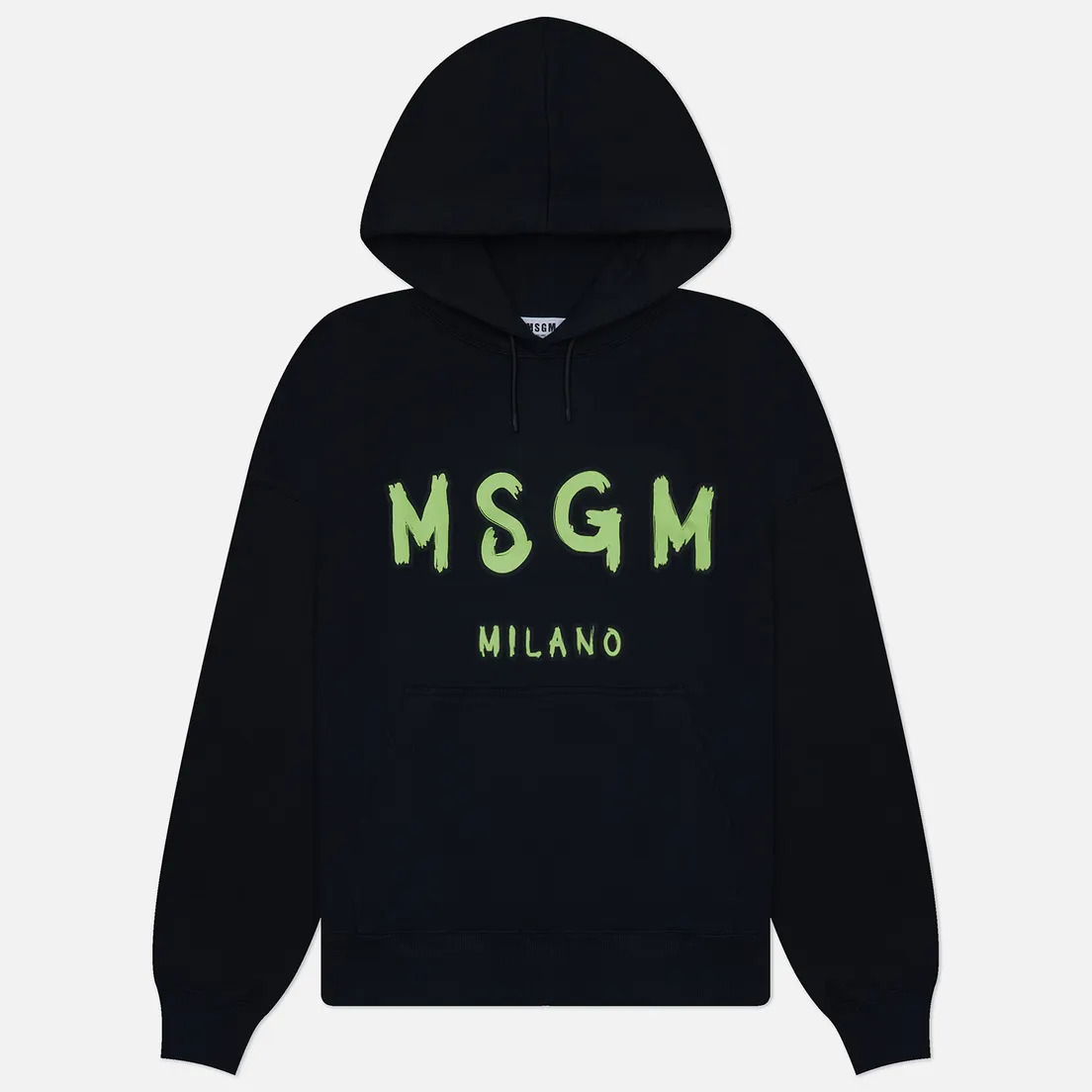 MSGM Мужская толстовка Brush Sroke Logo Print Hoodie