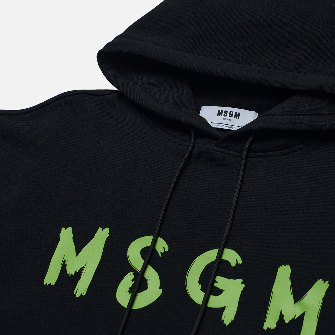 MSGM Мужская толстовка Brush Sroke Logo Print Hoodie