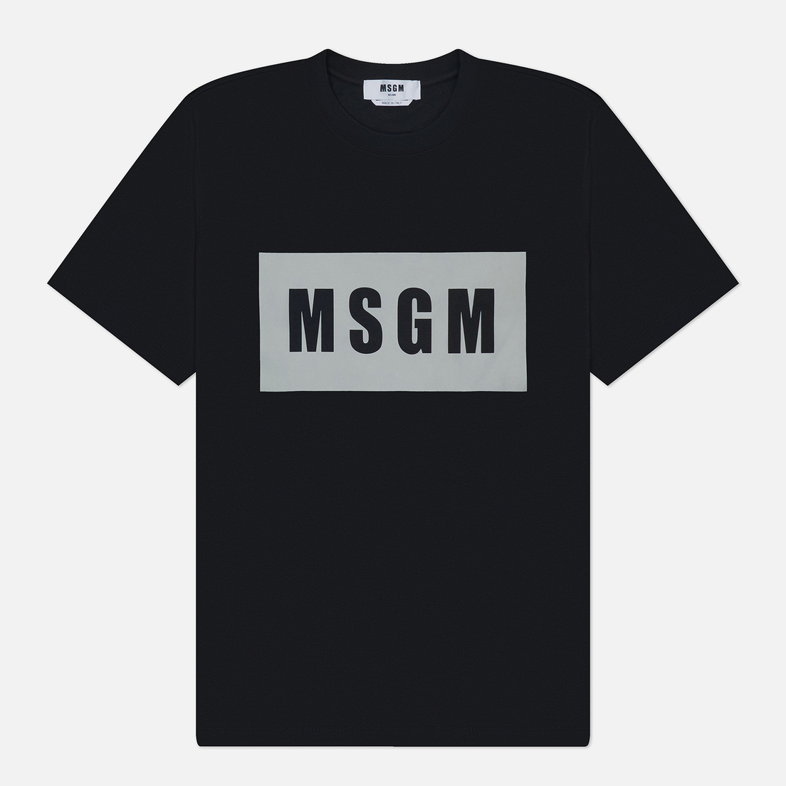 MSGM Мужская футболка Box Macrologo Print