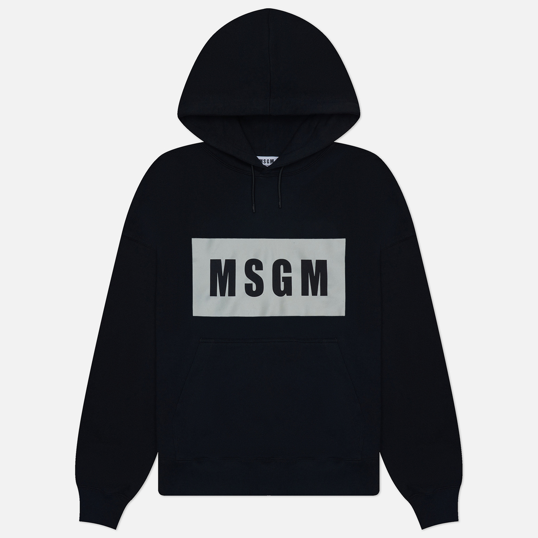 MSGM Мужская толстовка Box Macrologo Print Hoodie