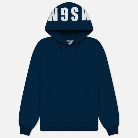 Мужская толстовка MSGM Maxilogo Hoodie, цвет синий, размер XL