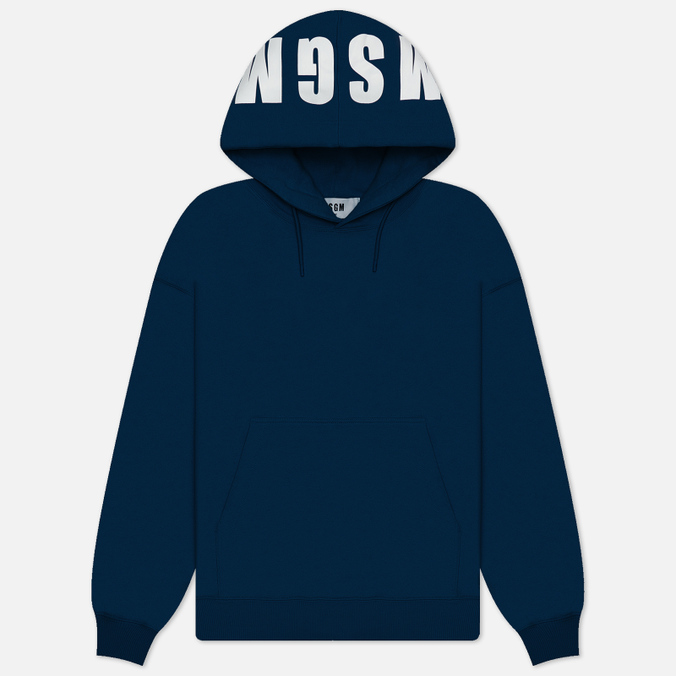Мужская толстовка MSGM Maxilogo Hoodie, цвет синий