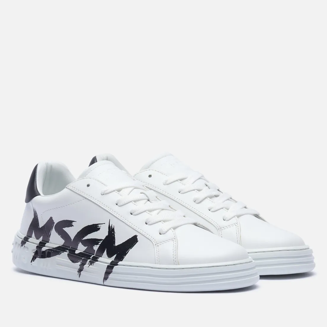 MSGM Мужские кроссовки Iconic Brush Stroke Logo
