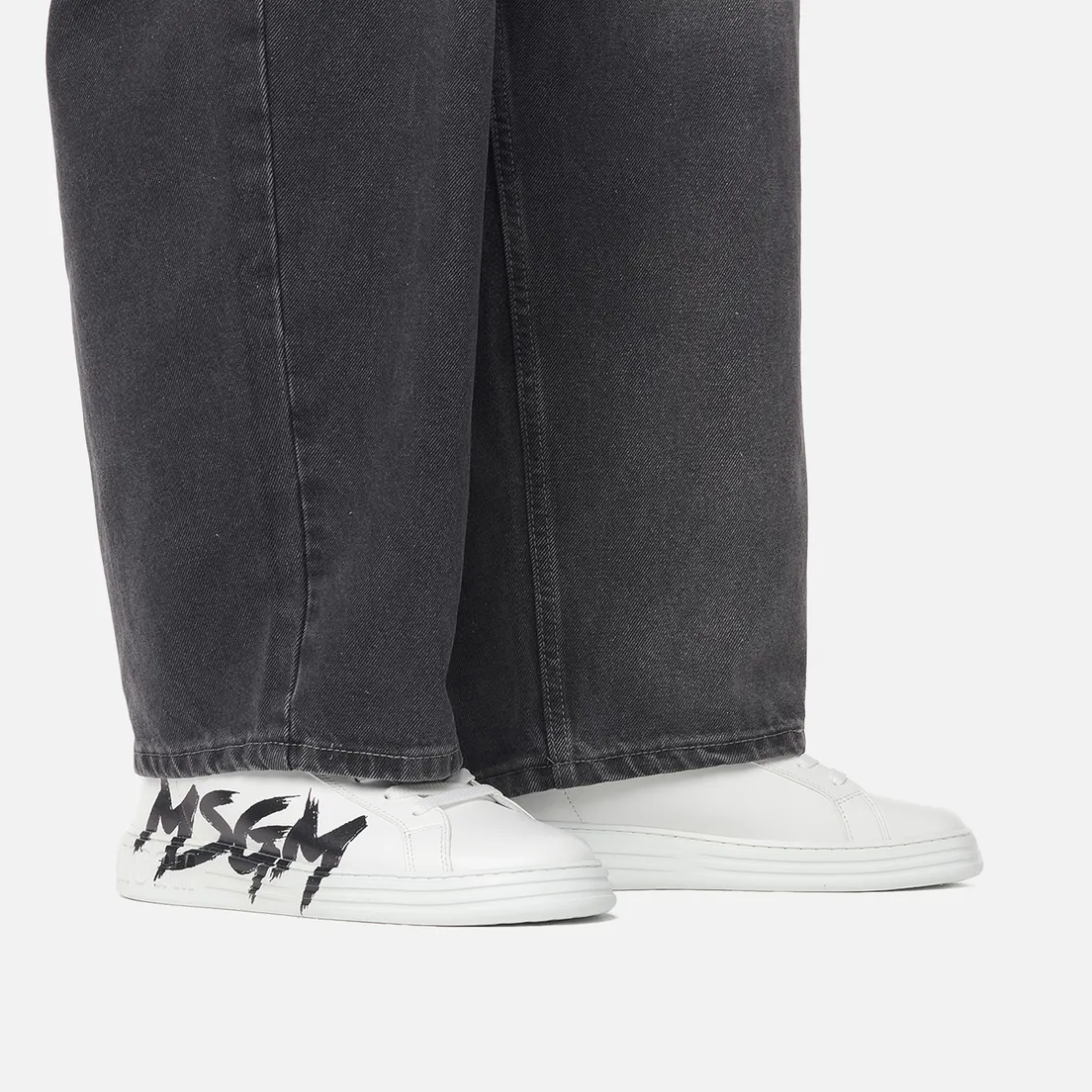 MSGM Мужские кроссовки Iconic Brush Stroke Logo