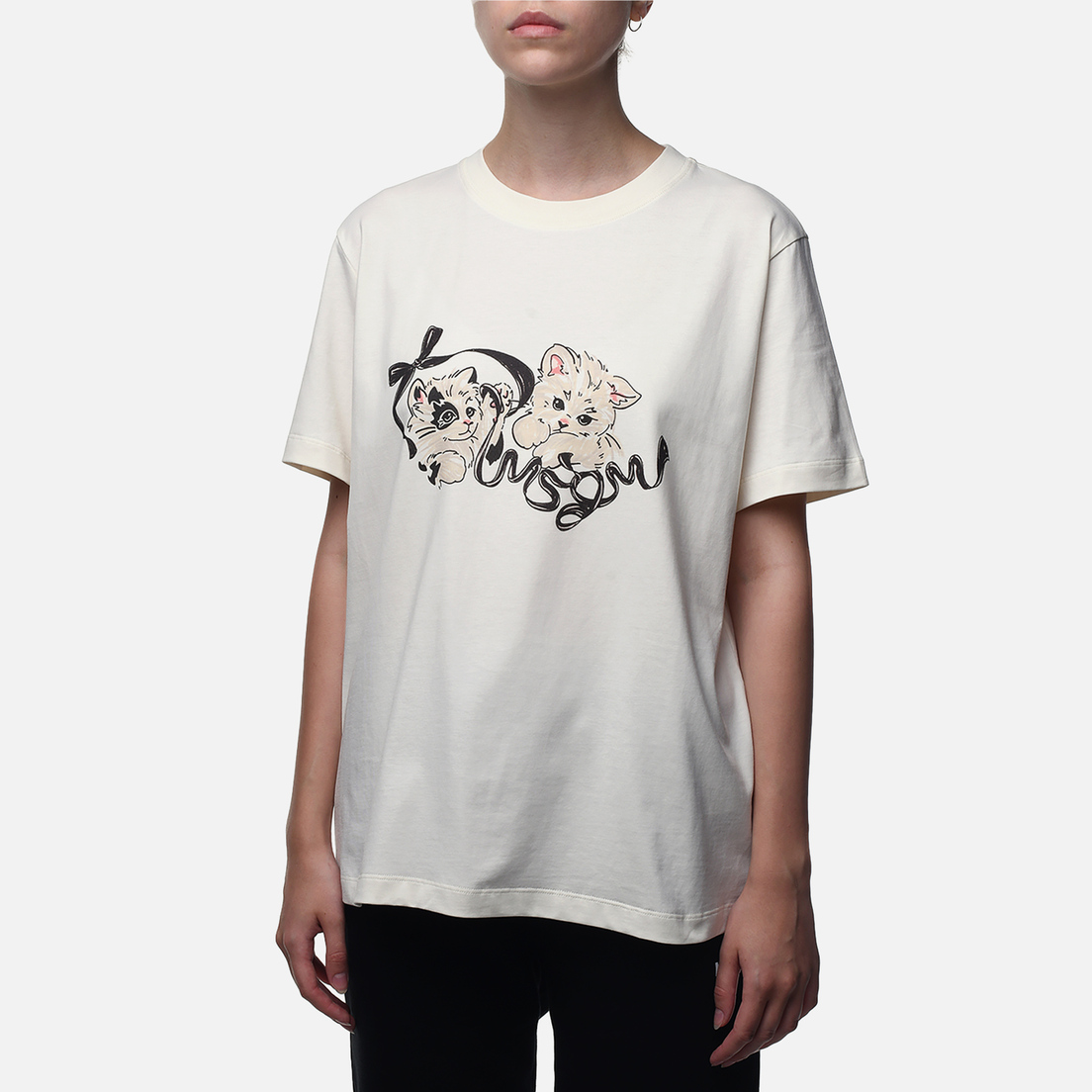 MSGM Женская футболка Cute Cats