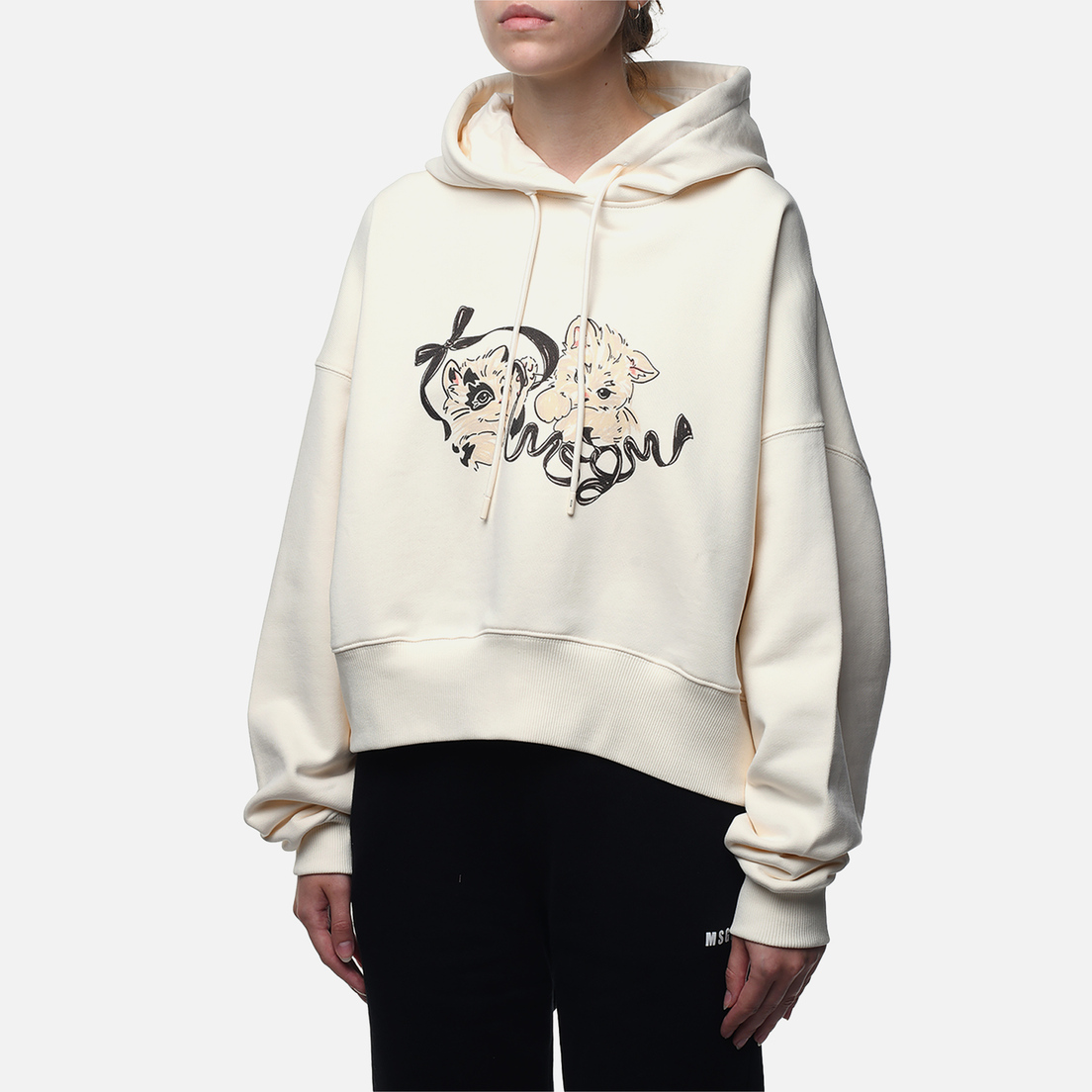 MSGM Женская толстовка Cute Cats Hoodie