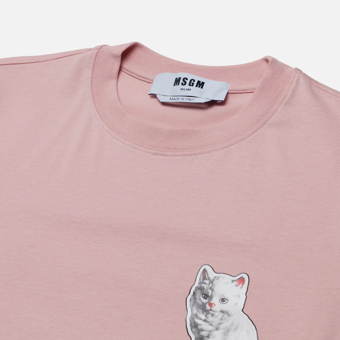 MSGM Женская футболка Cat Sticker
