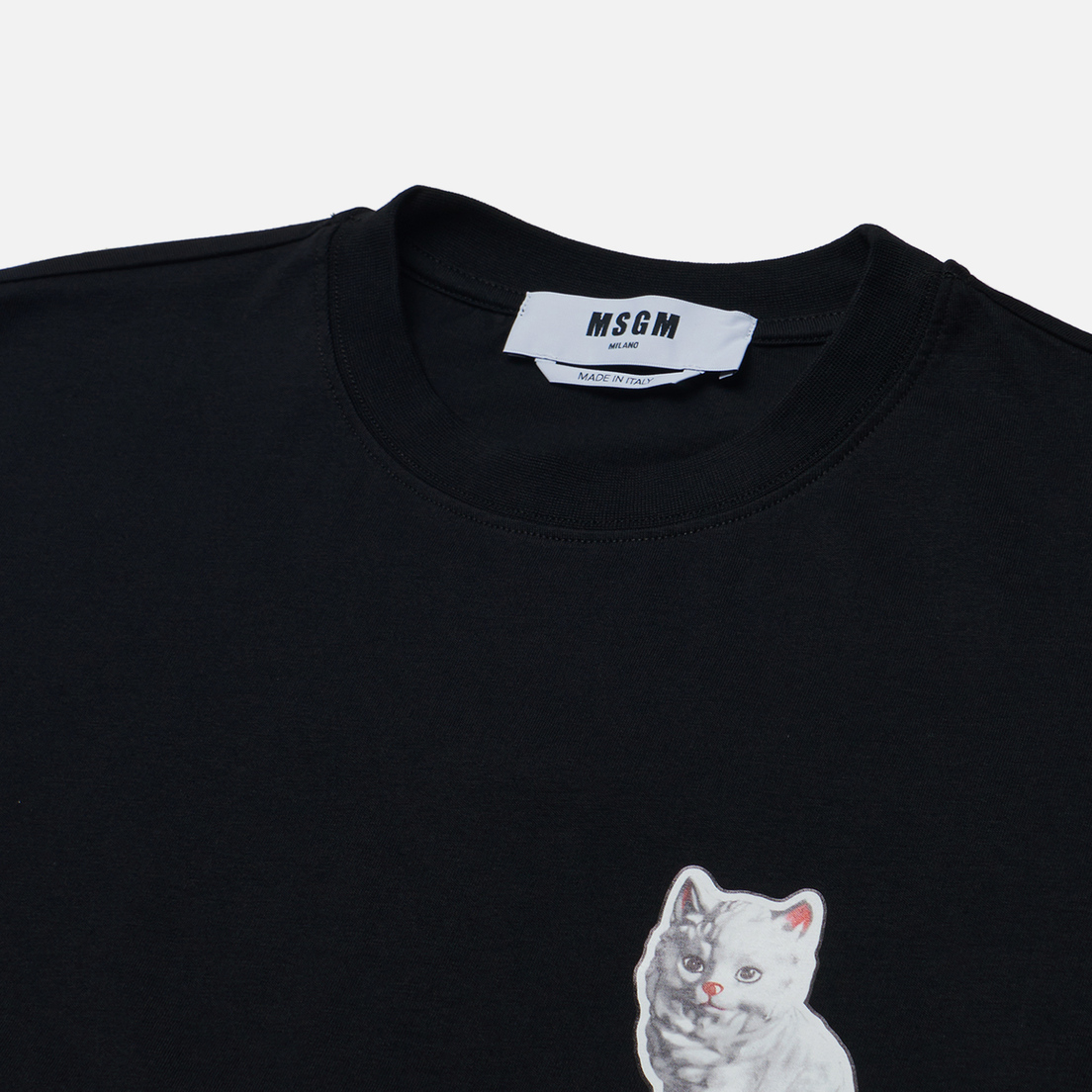 MSGM Женская футболка Cat Sticker