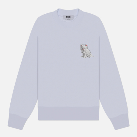 Женская толстовка MSGM Cat Sticker, цвет белый, размер XS