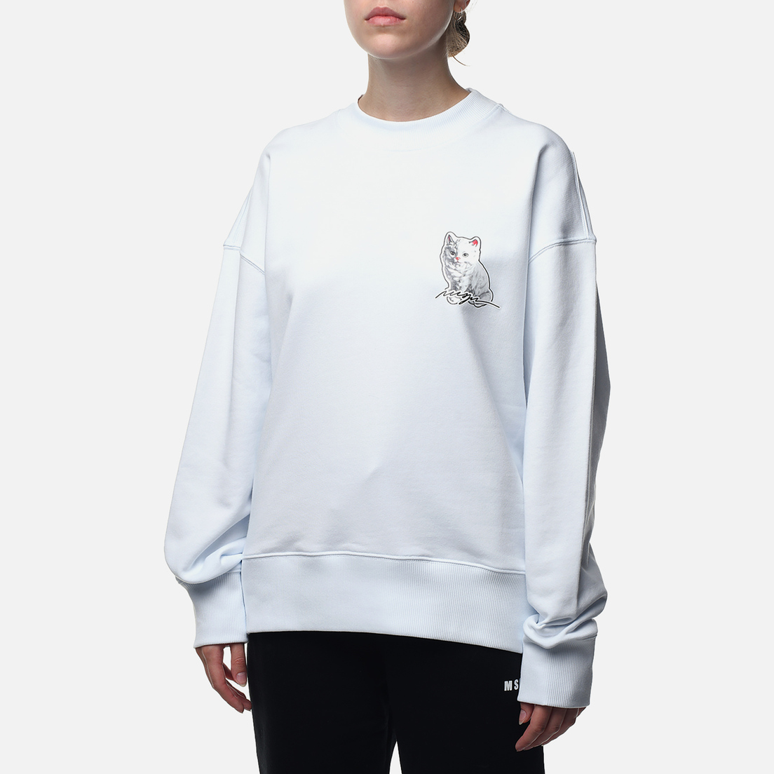 MSGM Женская толстовка Cat Sticker