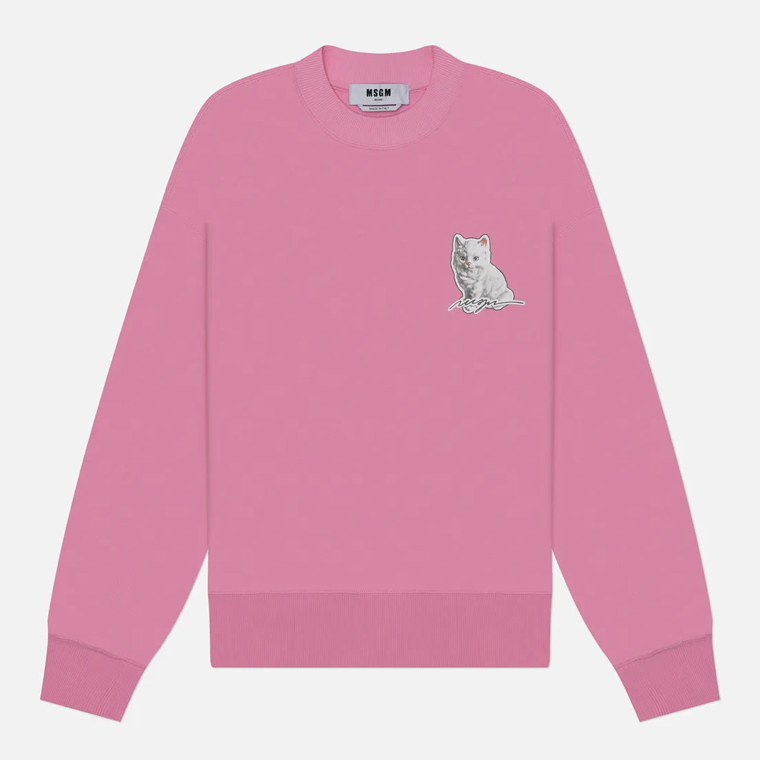 MSGM Женская толстовка Cat Sticker