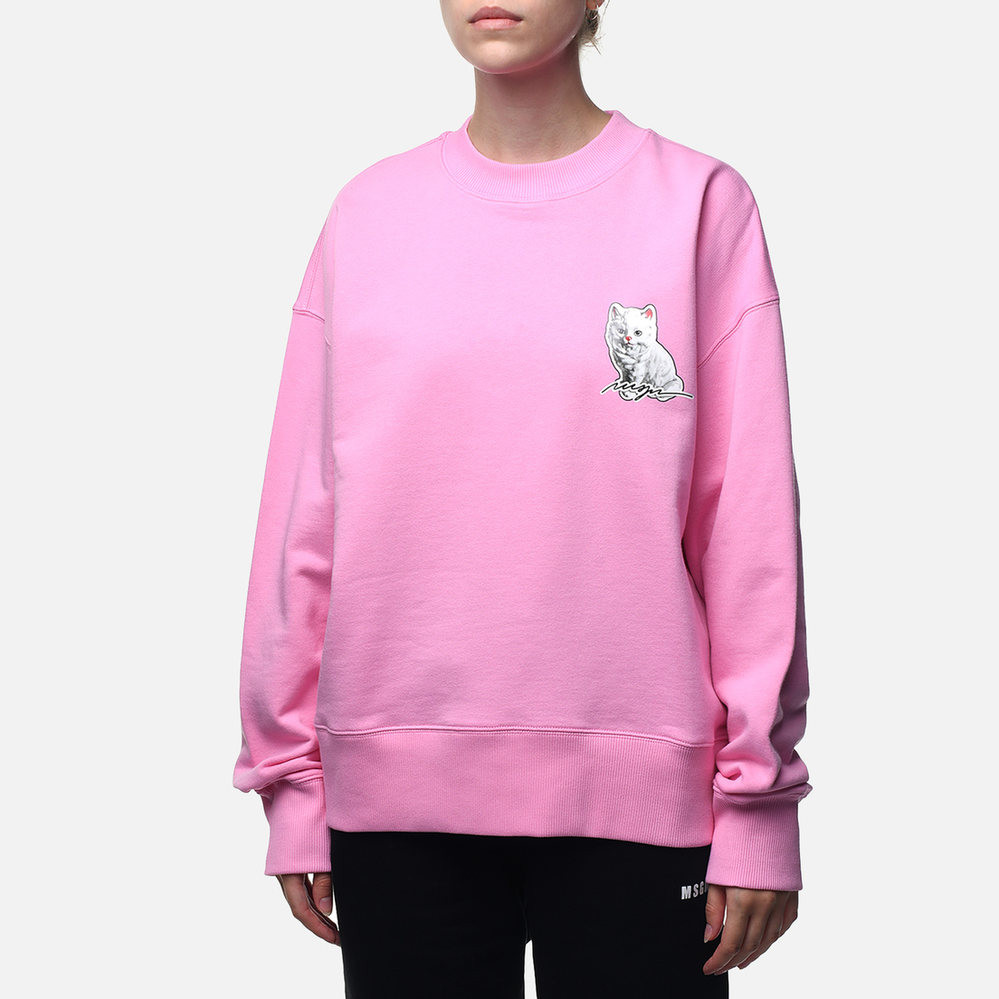 MSGM Женская толстовка Cat Sticker