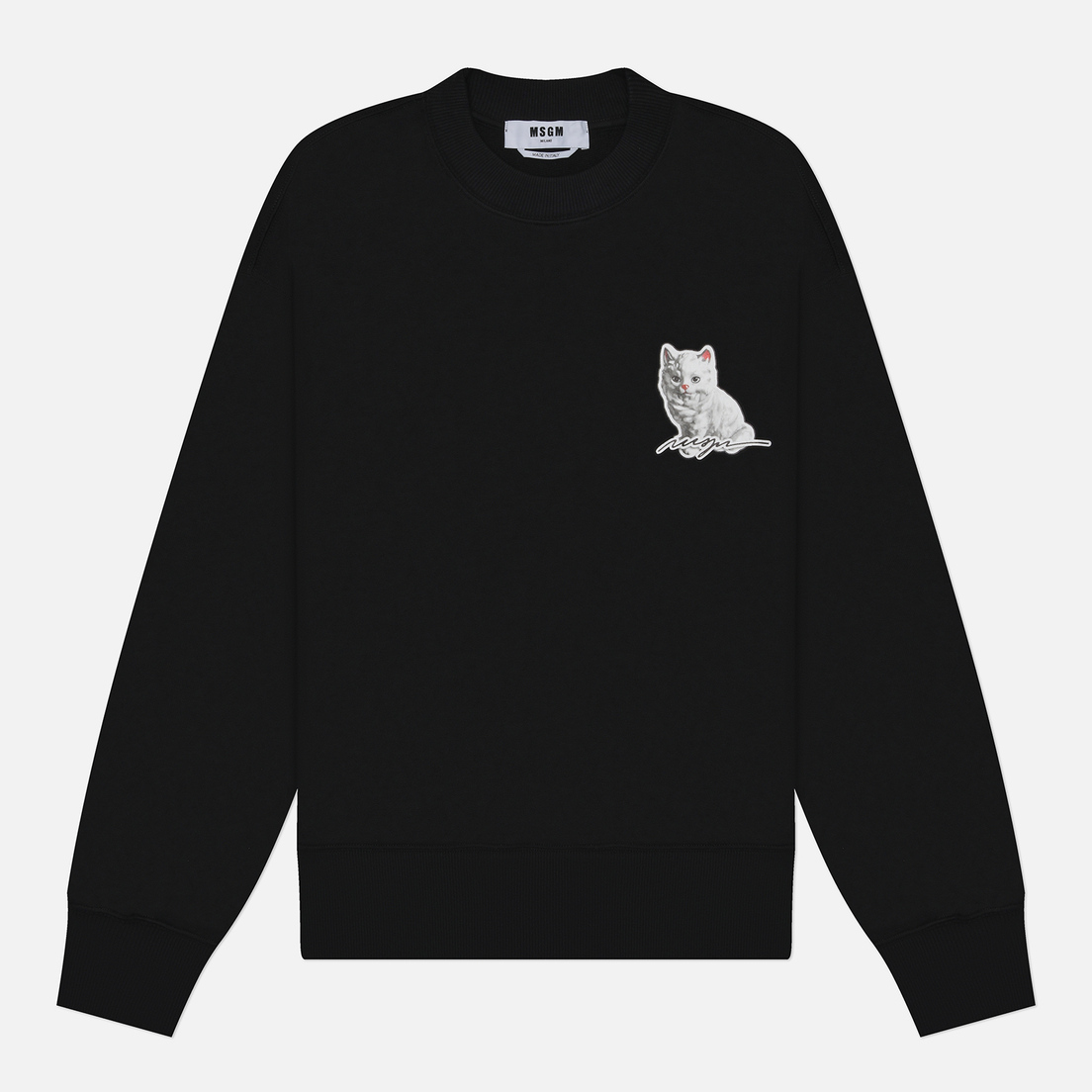 MSGM Женская толстовка Cat Sticker