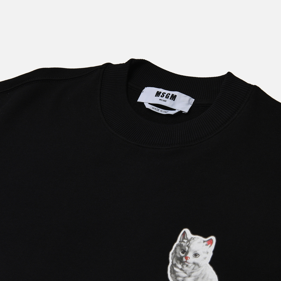 MSGM Женская толстовка Cat Sticker