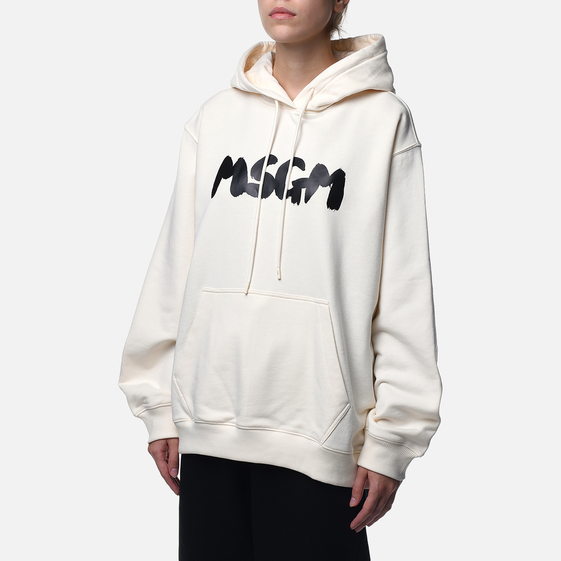 MSGM Женская толстовка New Brushed Logo Hoodie