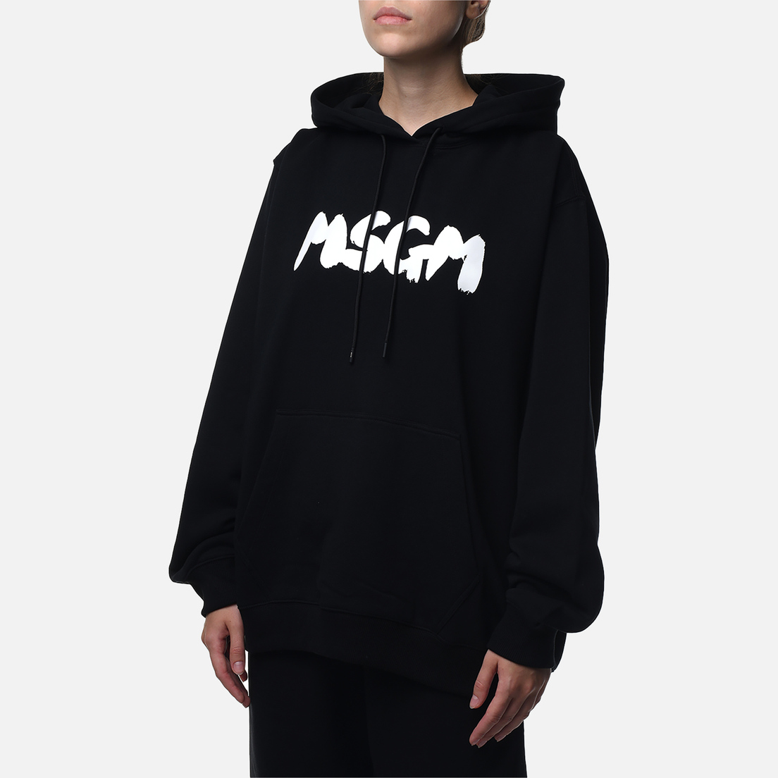 MSGM Женская толстовка New Brushed Logo Hoodie