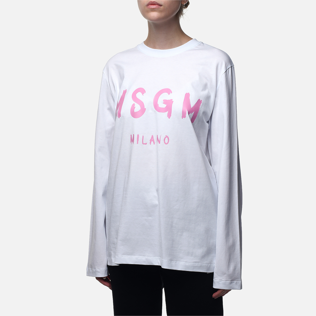 MSGM Женский лонгслив MSGM Milano Brush Stroke